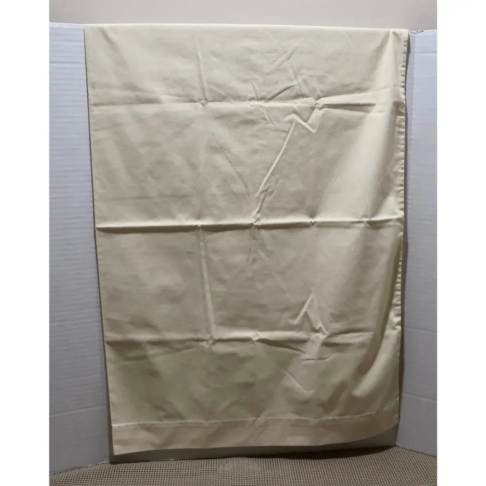 THE BIBB COMPANY Standard Pillowcase Cream 50/50 Cotton Polyester USA